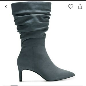 Alfani Women's Lissa Slouch Boots, Gray, 8.5